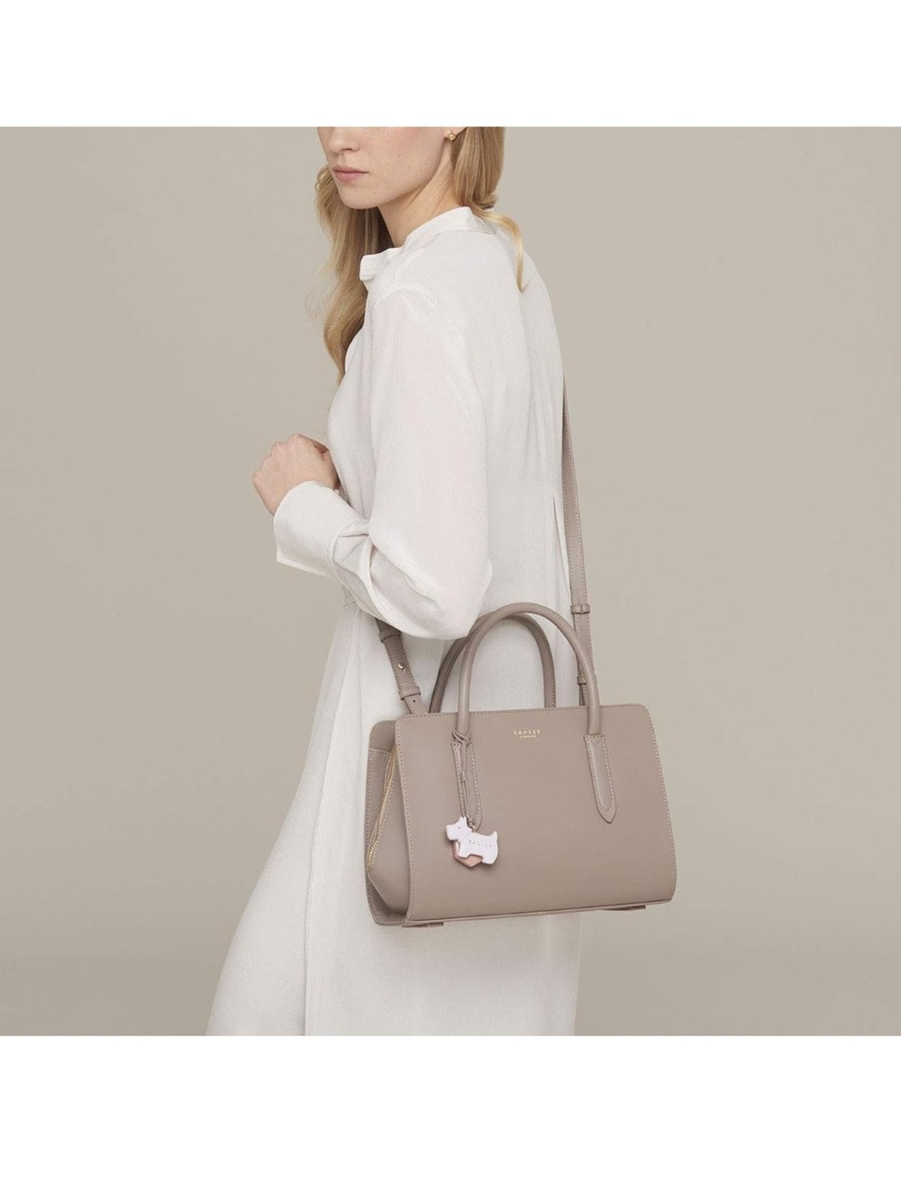 RADLEY LONDON Liverpool Street Multiway Medium Satchel with Dog Charm - Picture 8 of 8